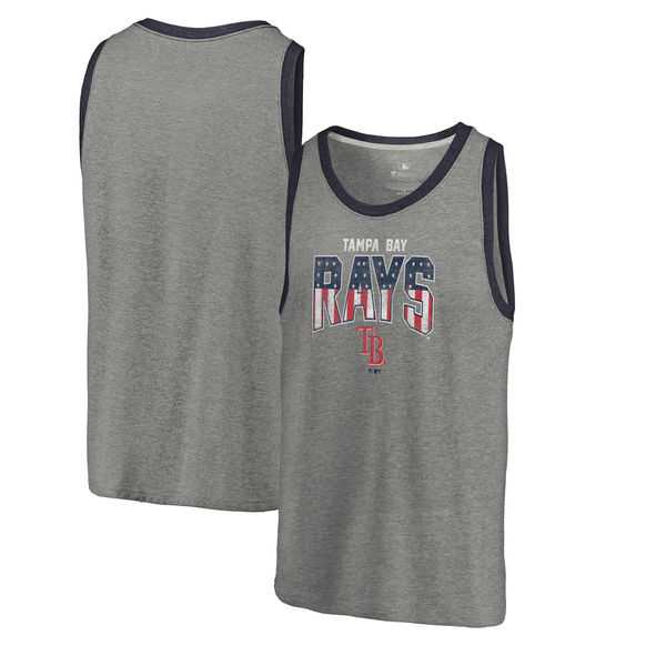 Tampa Bay Rays Fanatics Branded Freedom Tri-Blend Tank Top - Heathered Gray,We sell and wholesale Tampa Bay Rays Fanatics Branded Freedom Tri-Blend Tank Top - Heathered Gray on line form chian!